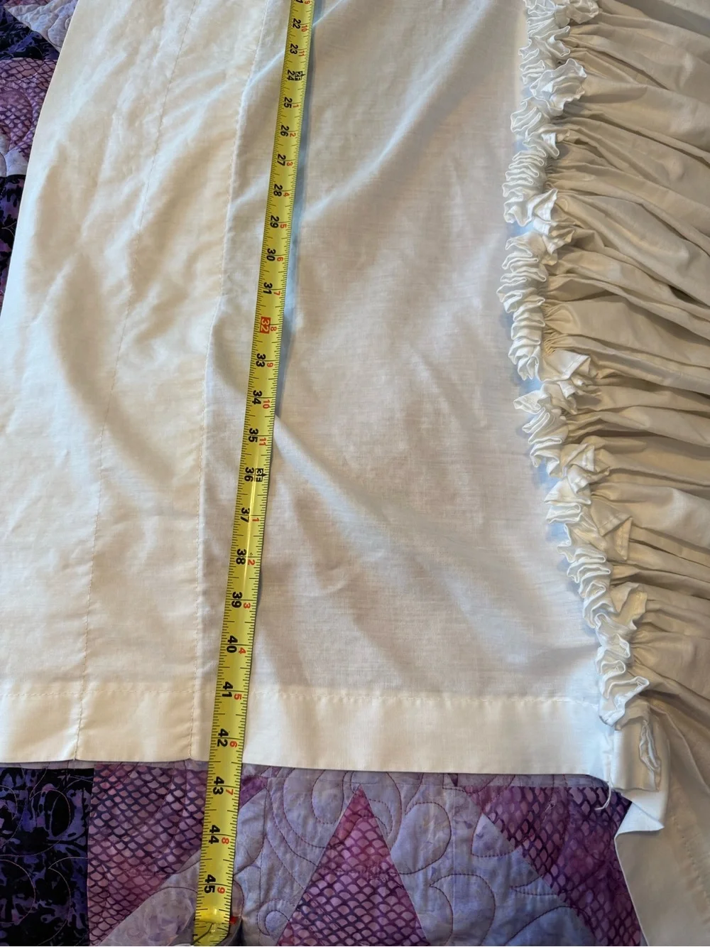 Neutral white Window Valance